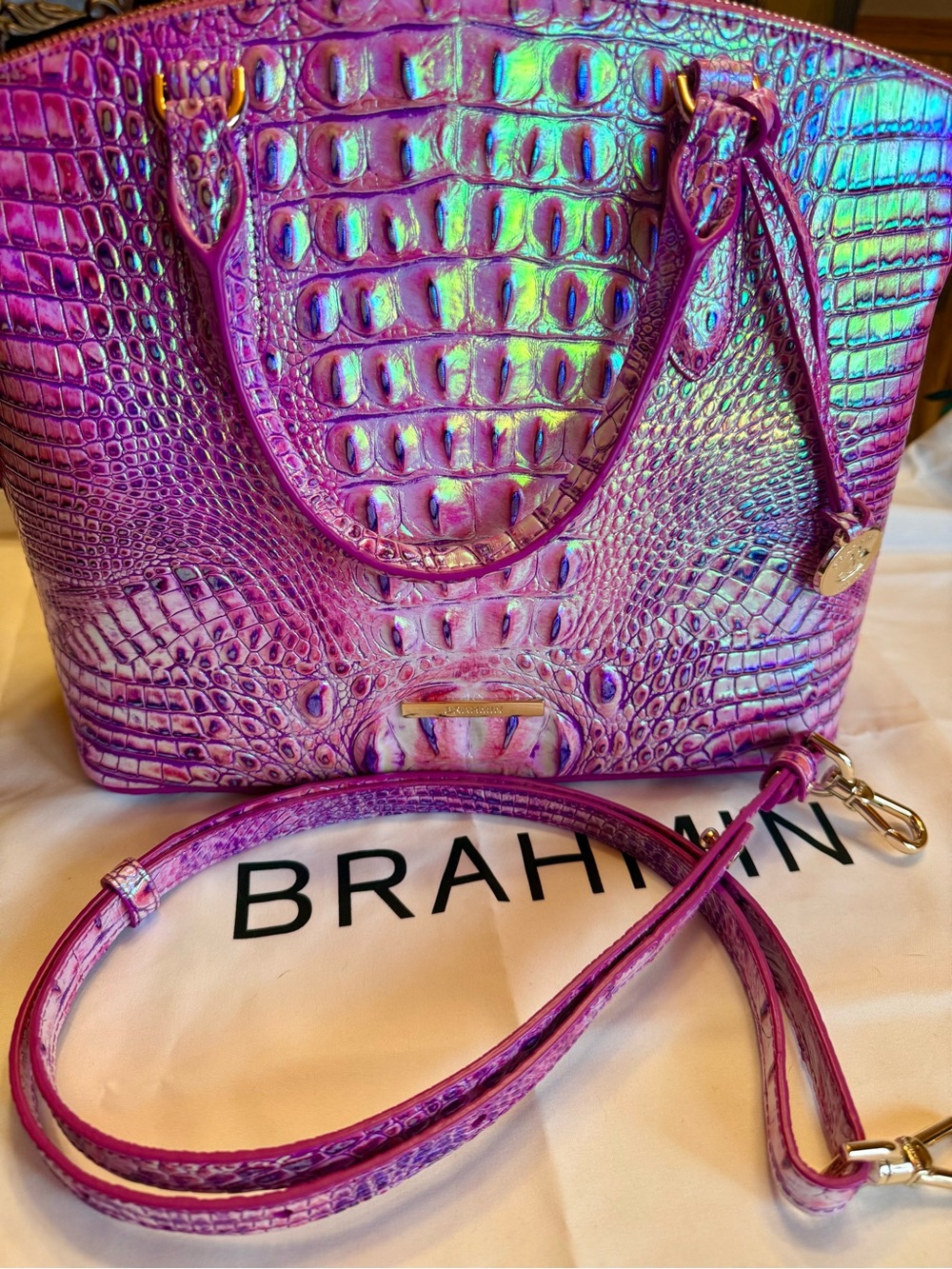 Brahmin purple iris medium Duxbury